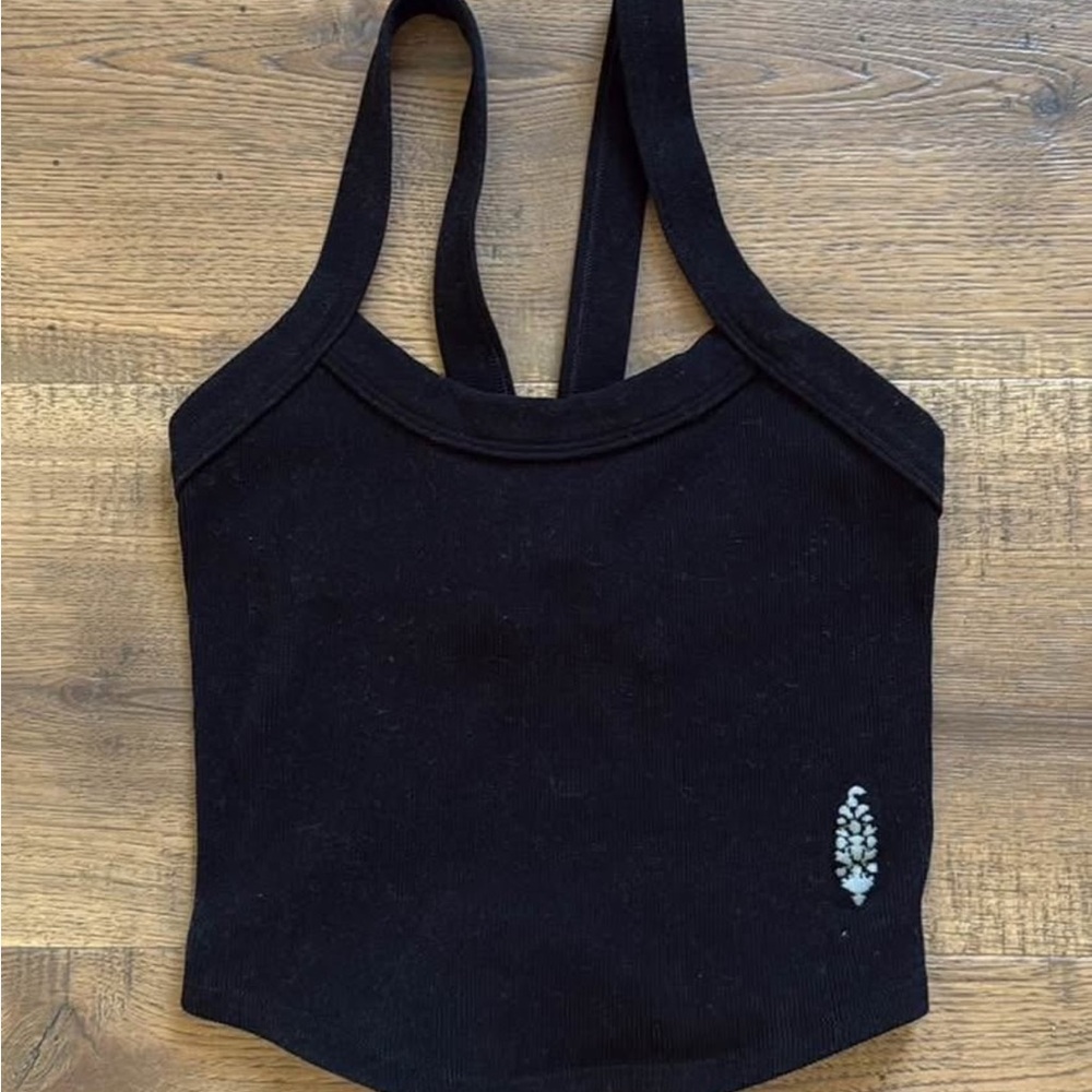 FP Movement by Free People Black All Clear Solid Cami